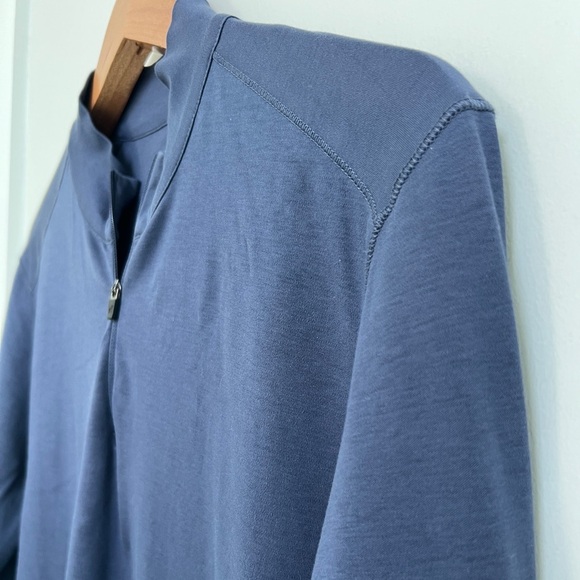 Raffi Cotton Quarter Zip Mock Lightweight Pullover Men’s Size Large - Picture 6 of 7